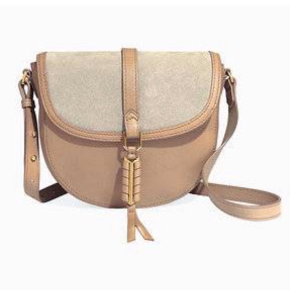 Covet Mushroom Leather saddle bag